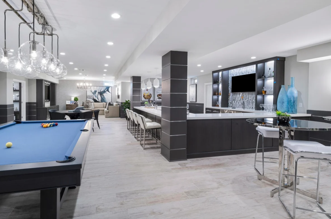Toronto basement renovation by BCR Basements. 